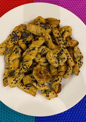 صورة لوصفة كعك مالح بالزعتر