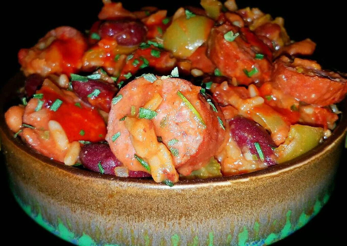 Mike's Sausage Crawfish Beans & Rice