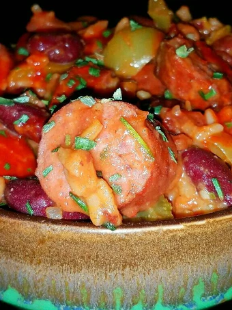 Recipe Mike&#39;s Sausage Crawfish Beans &amp; Rice the Can Spoil the Tongue You can take Joss in your mouth