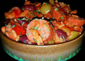 How to Cook Appetizing Mikes Sausage Crawfish Beans  Rice
