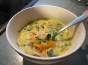 A picture of gnocchi soup