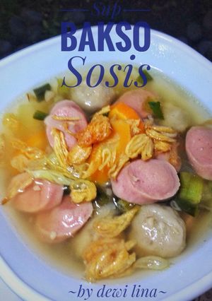 Foto resep Sup Bakso Sosis
