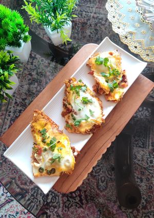 A picture of KHAGINA (a savoury egg dish).