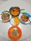 Nasi daging rajungan