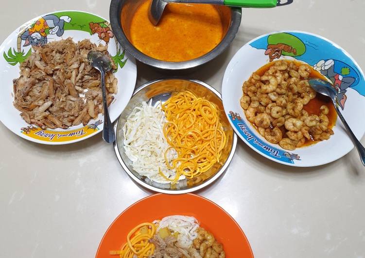 Nasi daging rajungan