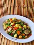 Tumis Wortel Putren Buncis Bakso