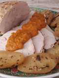 Roti de pavo al horno