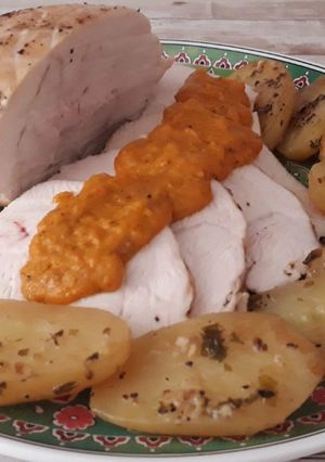 Una foto de Roti de pavo al horno