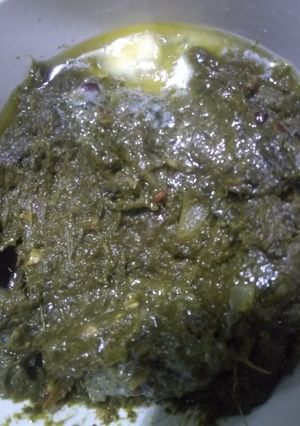 A picture of Sarson ka saag.