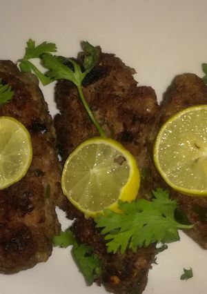 A picture of Mutton Seekh kabab.