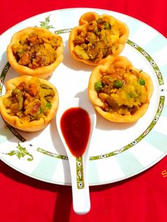 ओपन कटोरी समोसा (Open katori samosa recipe in Hindi) रेसिपी मुख्य फोटो