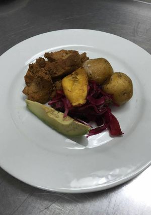 Una foto de Fritada de cerdo con limón
