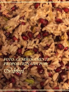Una foto de Arroz con granada