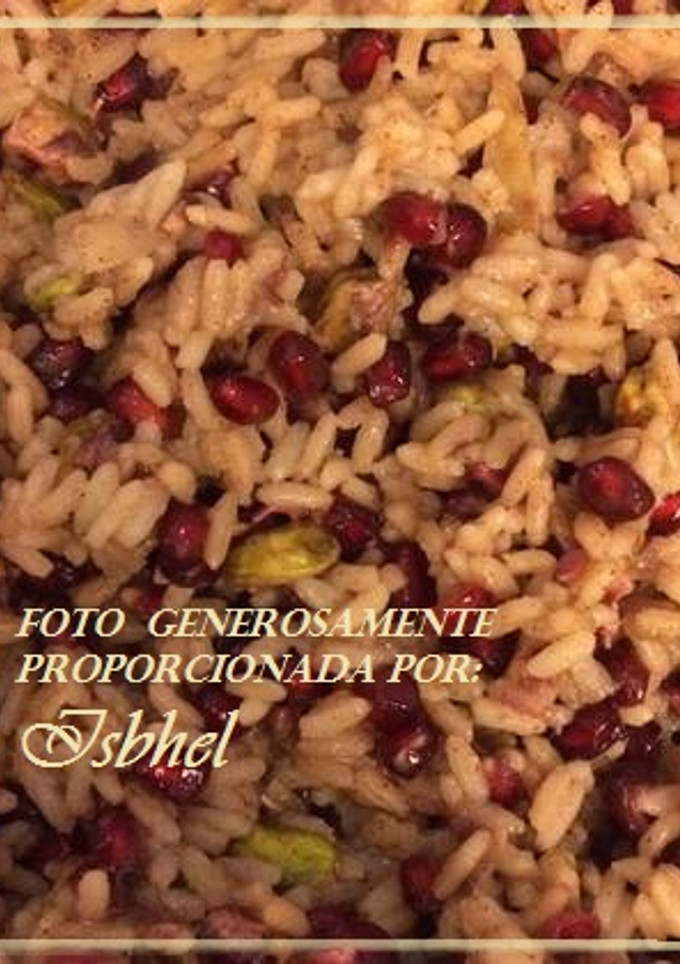 Una foto de Arroz con granada