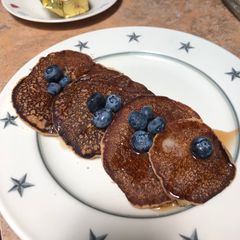 Vegan Banana Protein Pancakes A picture of Vegan Banana Protein Pancakes.