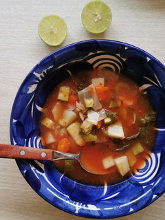 Una foto de Sopa de verduras
