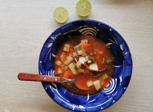 Una foto de Sopa de verduras