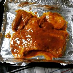 A picture of Roasted sikandari Raan.