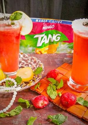 A picture of Strawberry Slush #CookpadApp #RamadanKiTayari.