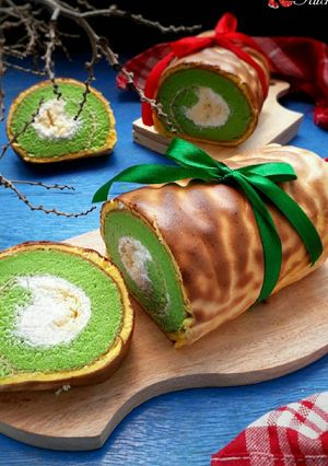Foto resep Pandan tiger skin roll