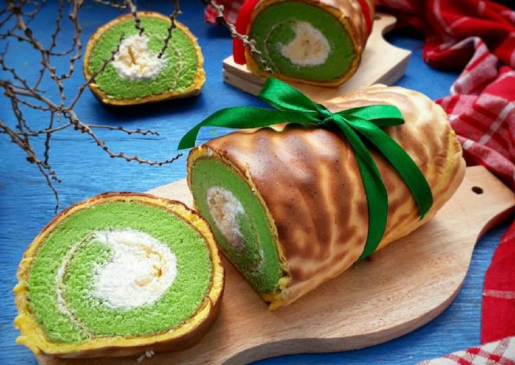 Bahan Pandan tiger skin roll | Resep Bumbu Pandan tiger skin roll Yang Bisa Manjain Lidah