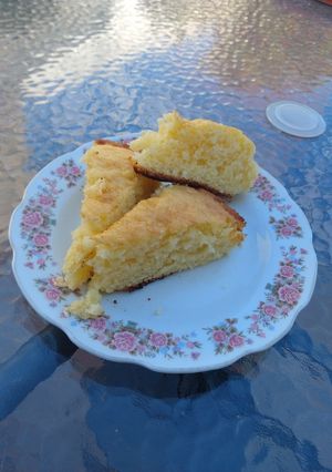 Una foto de Torta de yogurt y limón