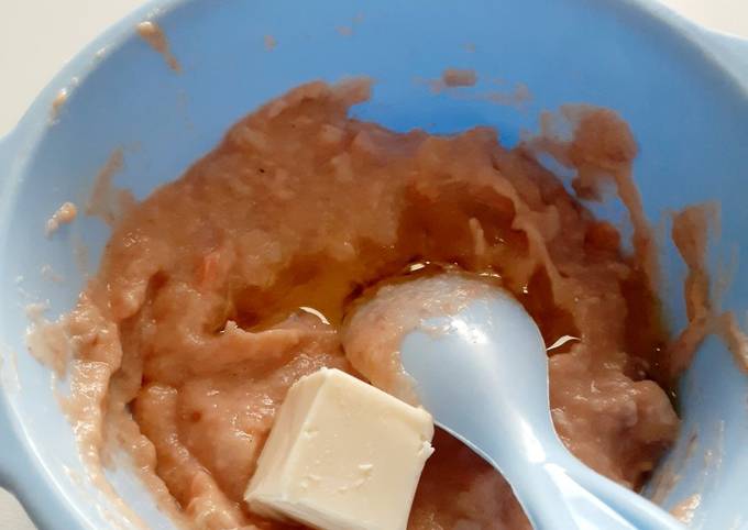 Mpasi 6m+ 4⭐ (salmon, tahu dan jamur)