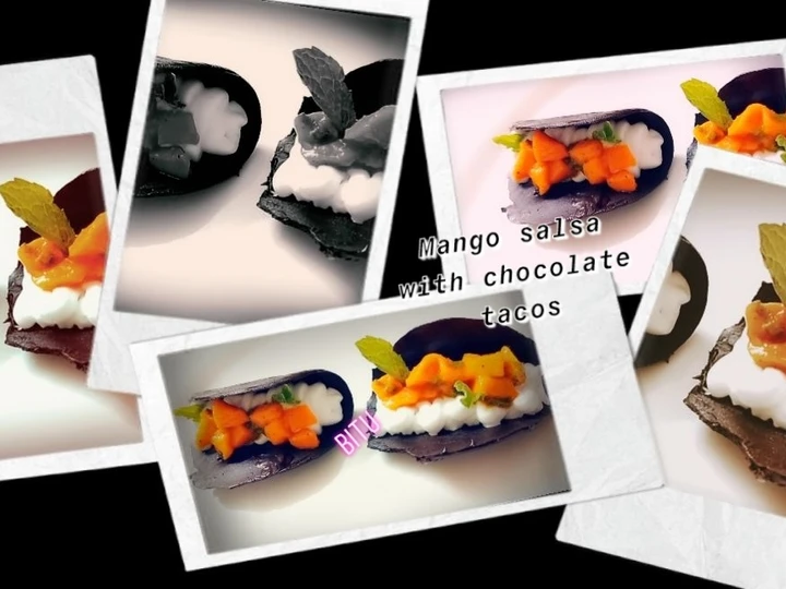Easy Way Make Recipe Mango Salsa With Chocolate Tacos that is So Delicious, Perfect}