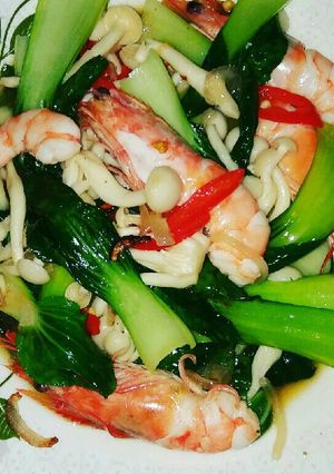 Foto resep Pokcoyshimeji udang