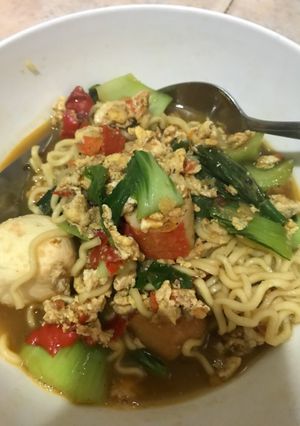 Foto resep Mie tek tek rebus