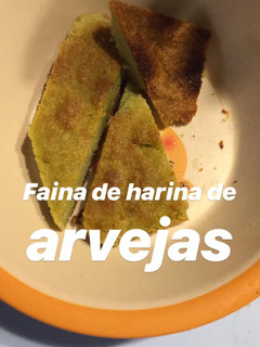 Una foto de Fainá de harina de arvejas