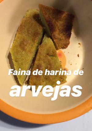 Una foto de Fainá de harina de arvejas