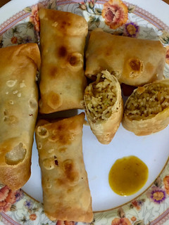 A picture of Noodle Spring Rolls.