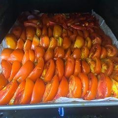 A picture of Tomatoes Mix Base for Christmas meal.