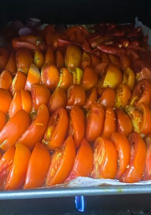 A picture of Tomatoes Mix Base for Christmas meal.