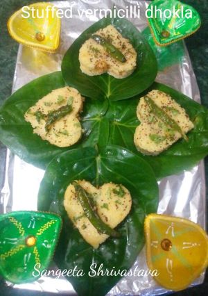 A picture of Vermicilli dhokla.