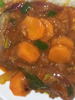 A picture of Carrot sauce.
