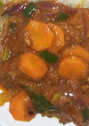 A picture of Carrot sauce.