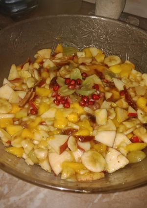 A picture of Fruit chaat #RamadanSpecial.