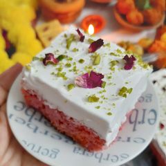 A picture of Gulab Tres Leches Cake (Gluten free).
