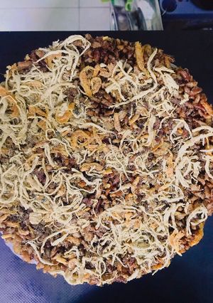 Hình của món Cơm cháy chà bông eatclean.