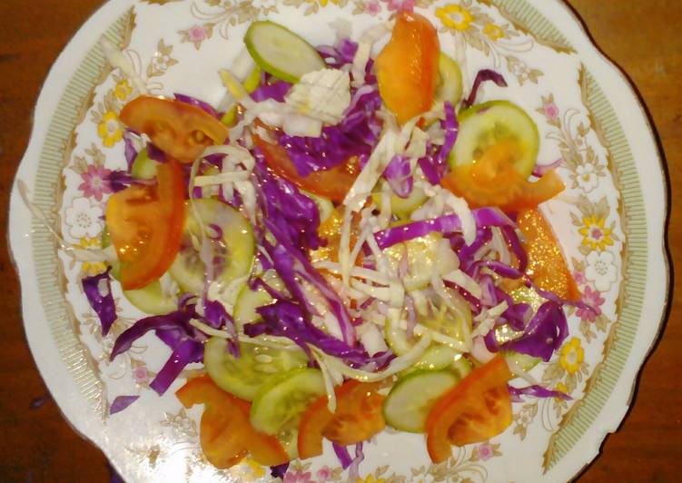 Salad kol ungu olive oil #bantu manten baru