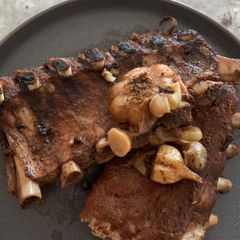 Slow cooker pork ribs A picture of Slow cooker pork ribs.