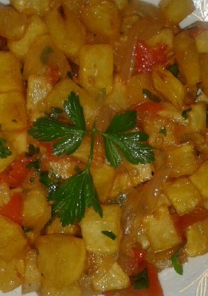 صورة لوصفة شكشوكة بالبطاطا 😋