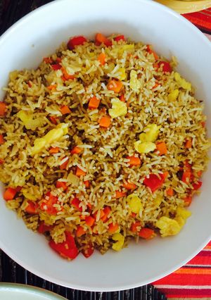 A picture of Nasi Goreng (only egg).