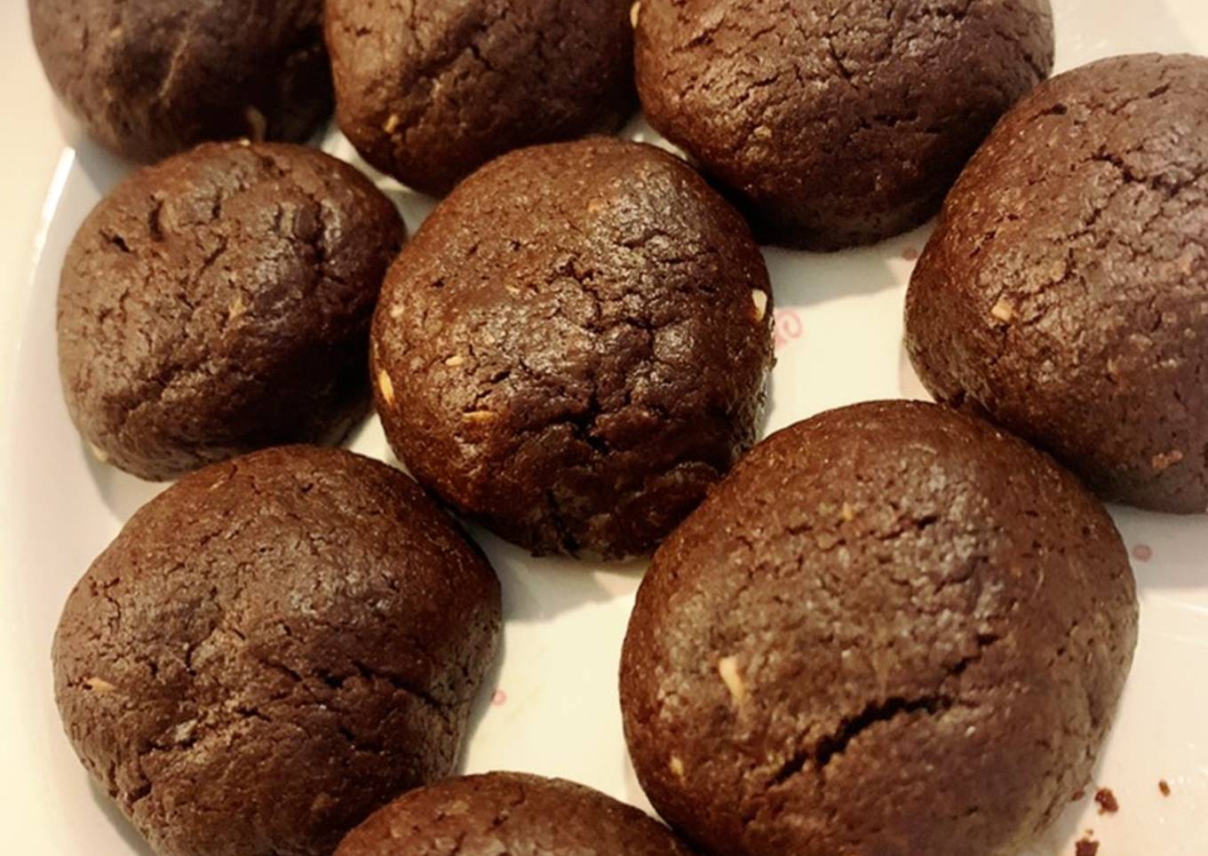 Triple Chocolate Crinkle Cookies