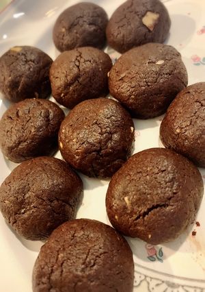 A picture of Triple Chocolate Crinkle Cookies.