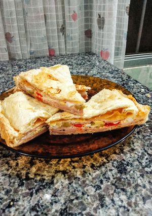 Una foto de Torta de fiambre