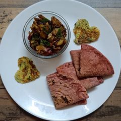 Beetroot Chapati A picture of Beetroot Chapati.