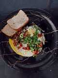 Khagina with Garlic bread